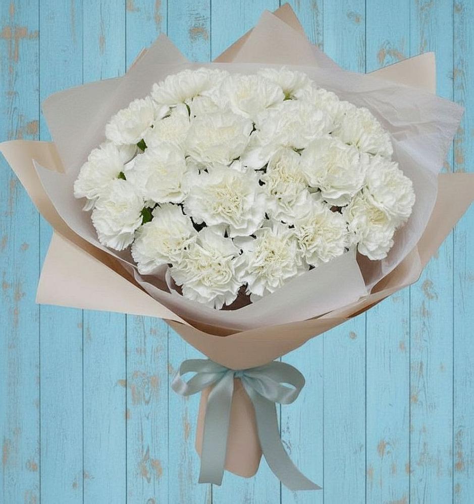 Букет цветов из: Гвоздики в Архангельской