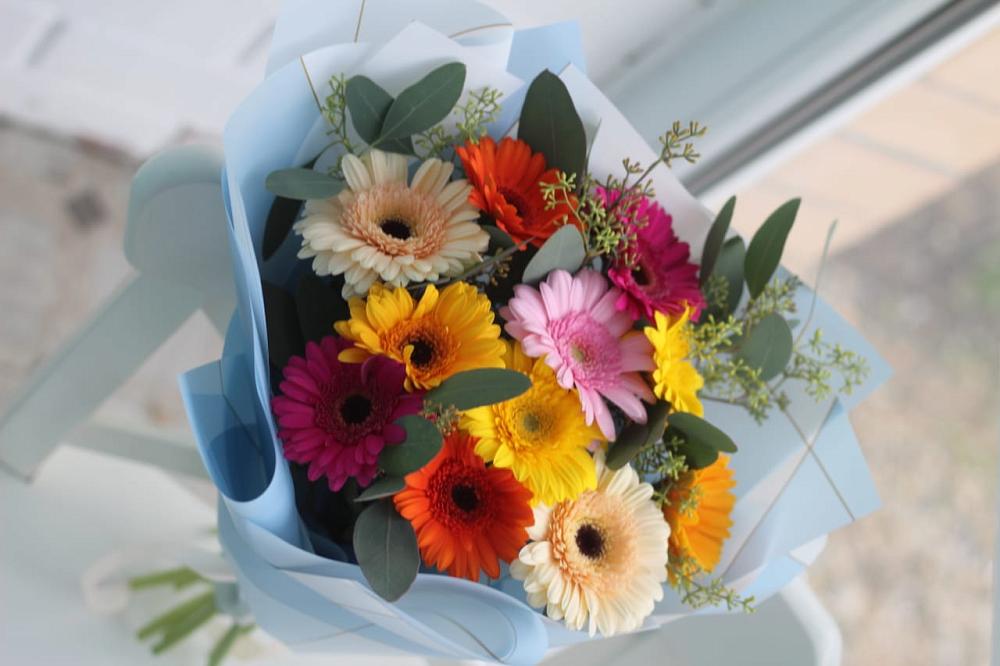 Букет цветов из: Герберы в Архангельской