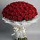 Букет 101 Красная роза Блэк Мэджик в Архангельской