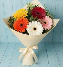Букет цветов из:  Герберы в Архангельской