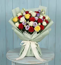 Букет цветов из:  Розы в Архангельской