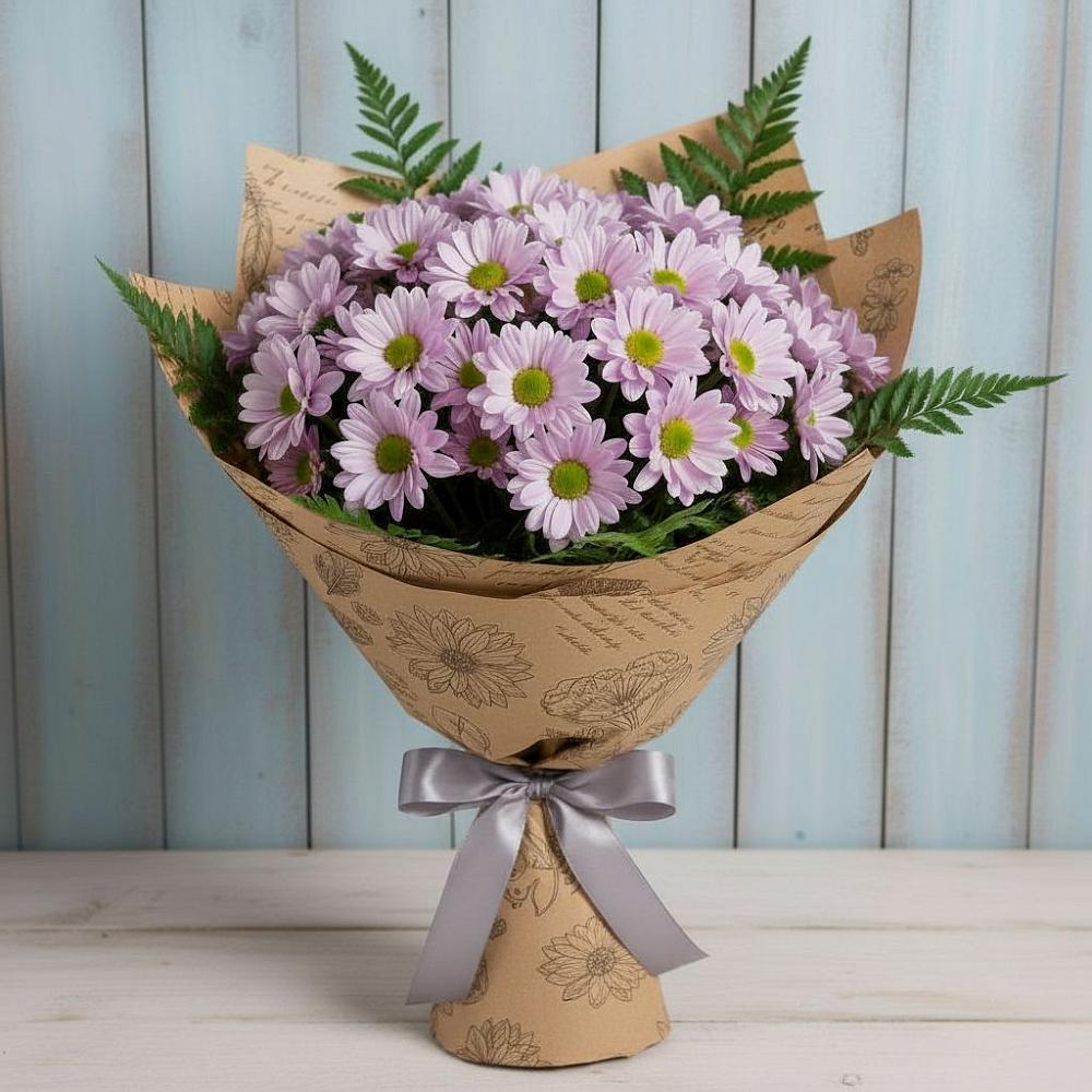 Букет цветов из: Хризантемы в Архангельской