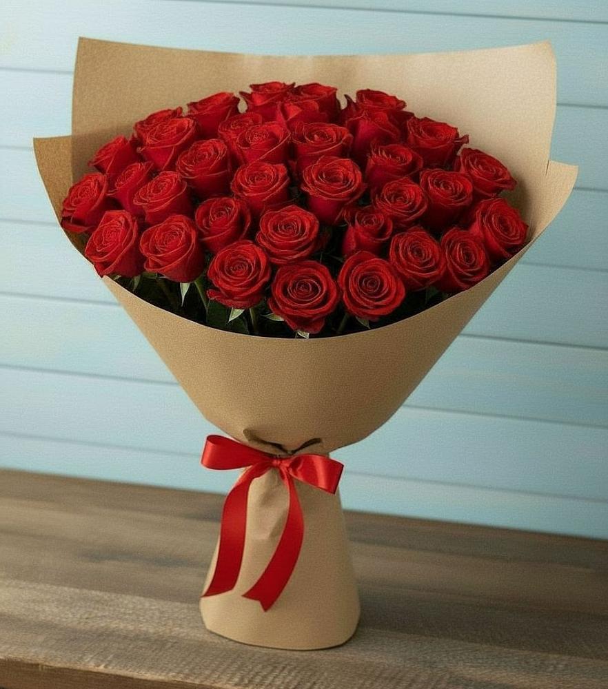 Букет Красные розы Милано в Архангельской