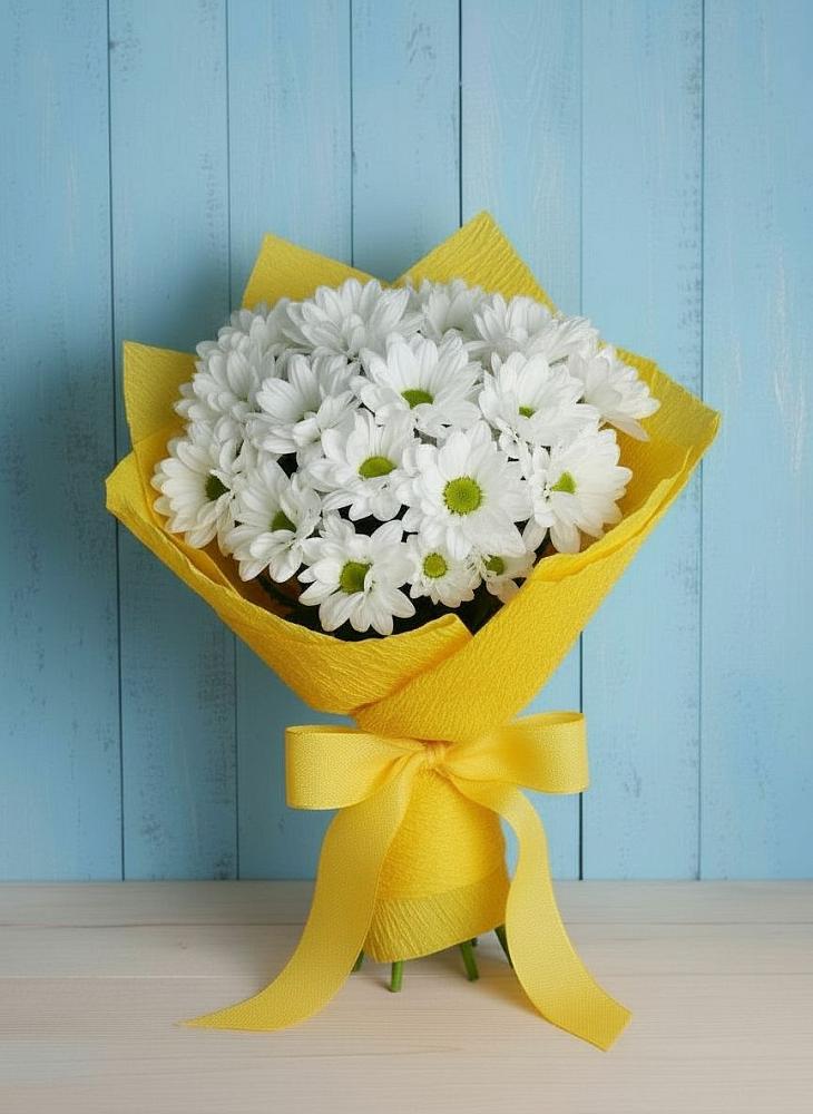 Букет цветов из: Хризантемы в Архангельской