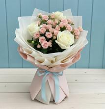 Букет цветов из:  Розы в Архангельской