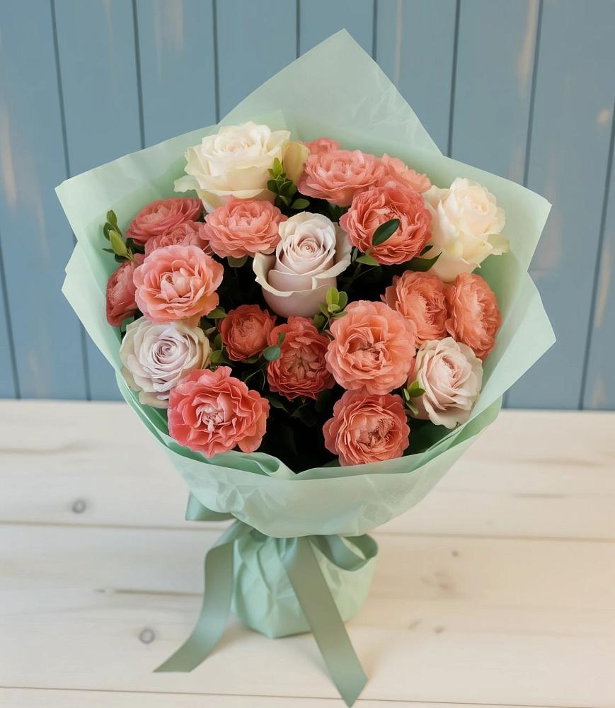 Букет цветов из: Розы в Архангельской