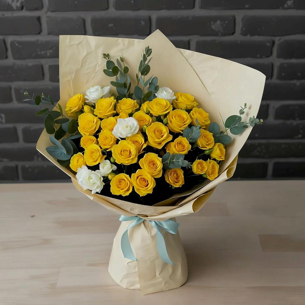 Букет цветов из: Розы в Архангельской