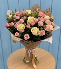 Букет цветов из:  Розы в Архангельской