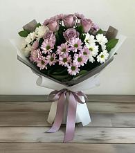 Букет цветов из:  Хризантемы и Розы #REPLACE_PRED# Архангельской