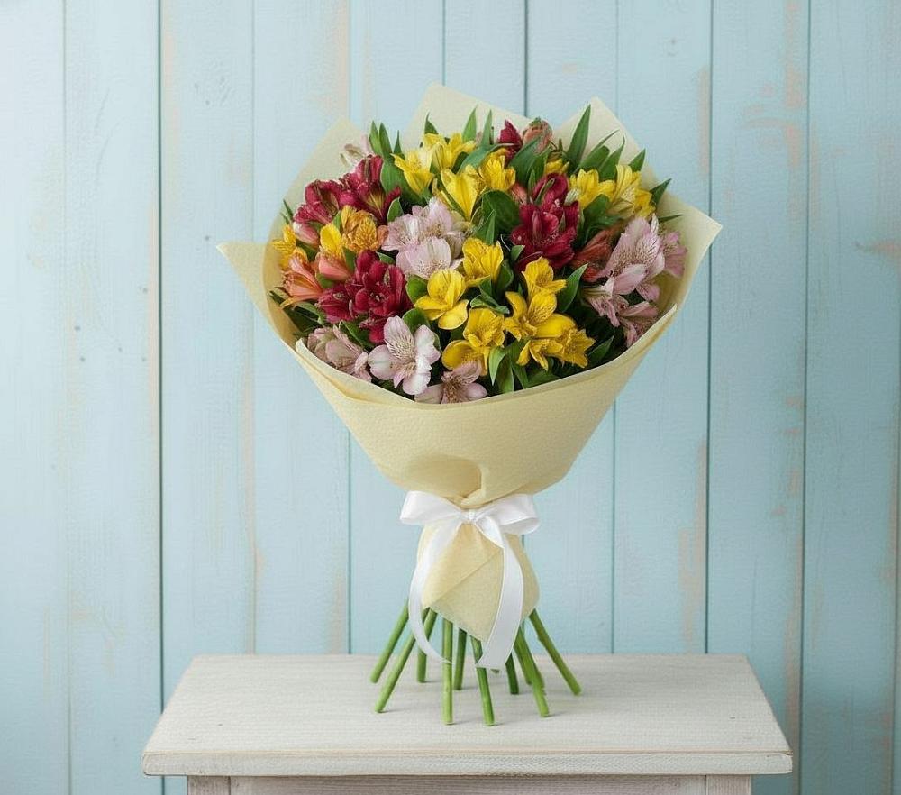 Букет цветов из: Альстромерии в Архангельской