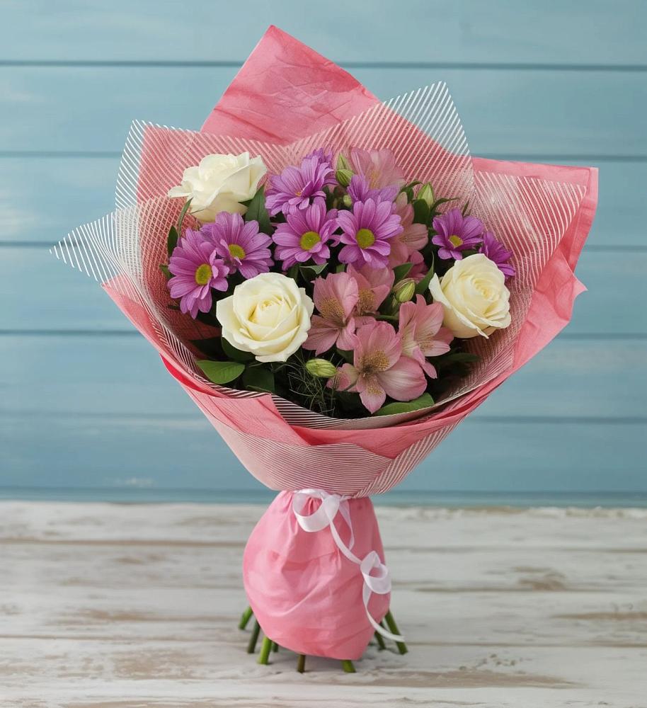 Букет цветов из: Герберы в Архангельской