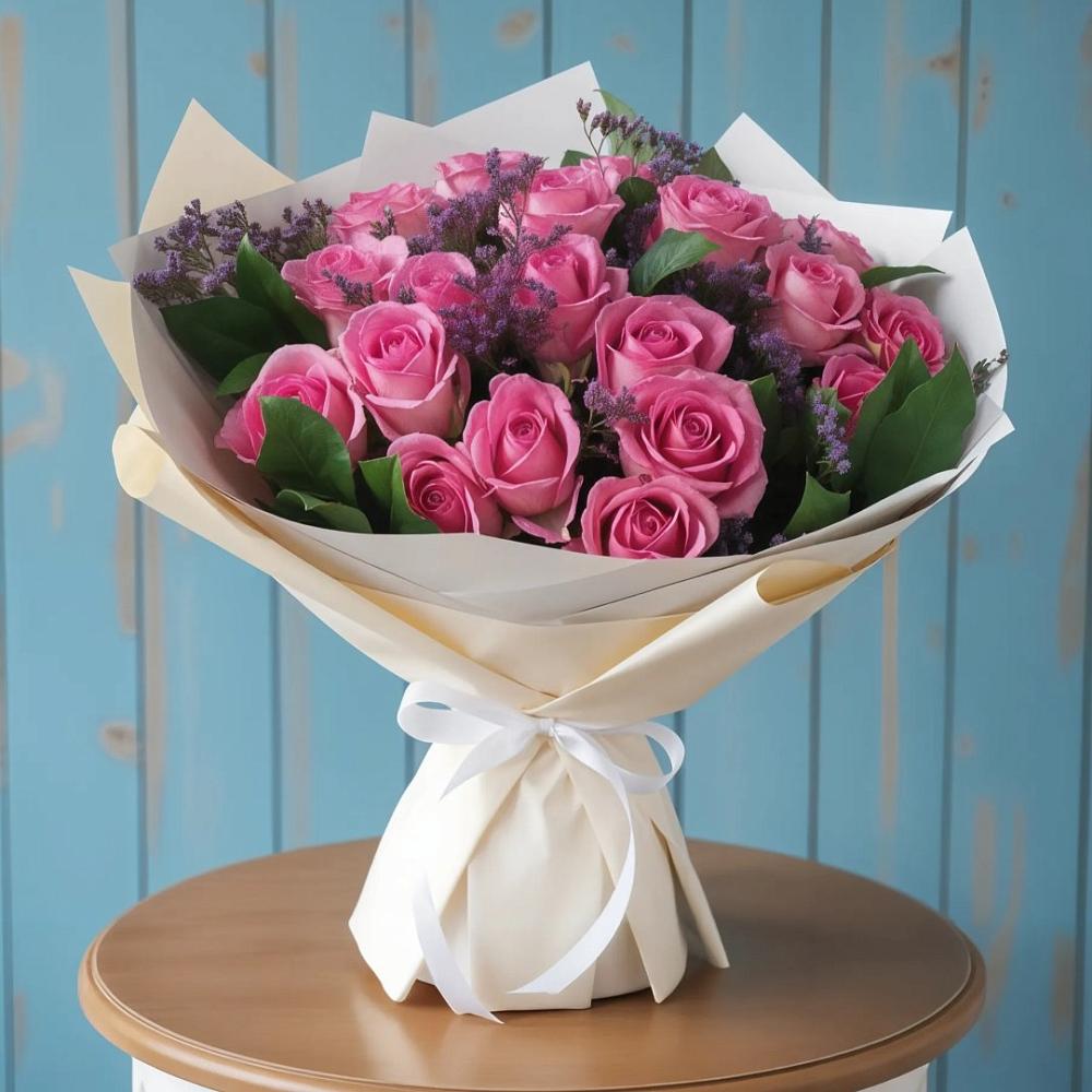 Букет цветов из: Розы в Архангельской