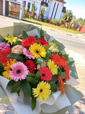 Букет цветов из: Герберы в Архангельской