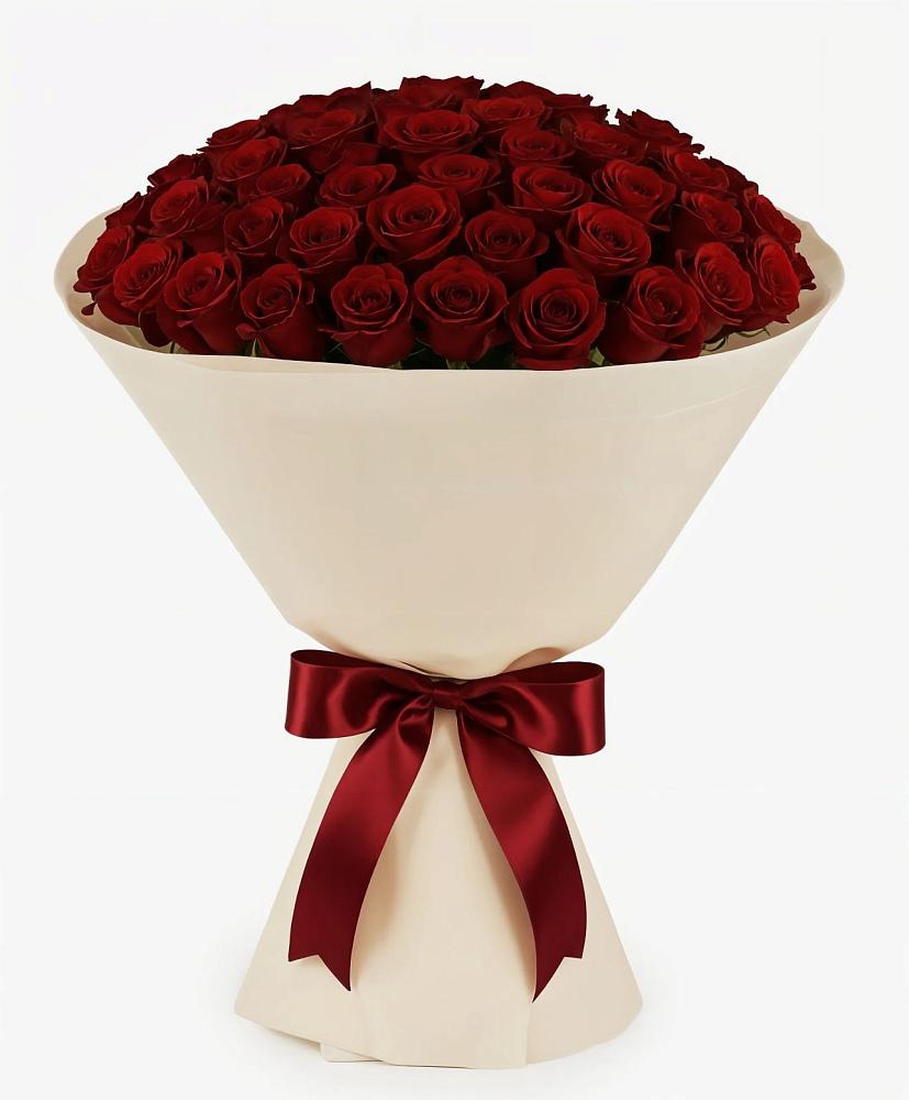 Букет 101 Бордовая роза Блэк Бакарра в Архангельской