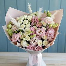 Букет цветов из:  Альстромерии и Розы в Архангельской